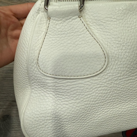 Prada White Vitello Daino Leather Shoulder Bag - Picture 10 of 10